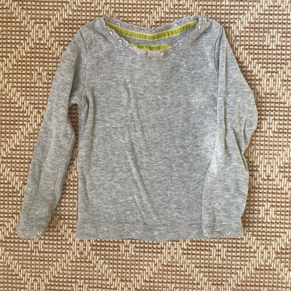 Boden Pointelle Long Sleeve Shirt